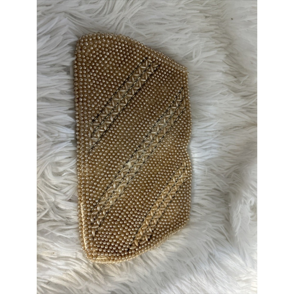 Vintage 1940S Clutch Purse Debbie Made In Japan. Beaded Purse‎